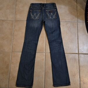 Vintage Wrangler Women's Boot Cut Blue Jeans 30x35
